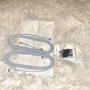 2 Apple USB - USB C Cable 10f…6, i pad pro12 9/11 Type C & 2 USB Network Plug